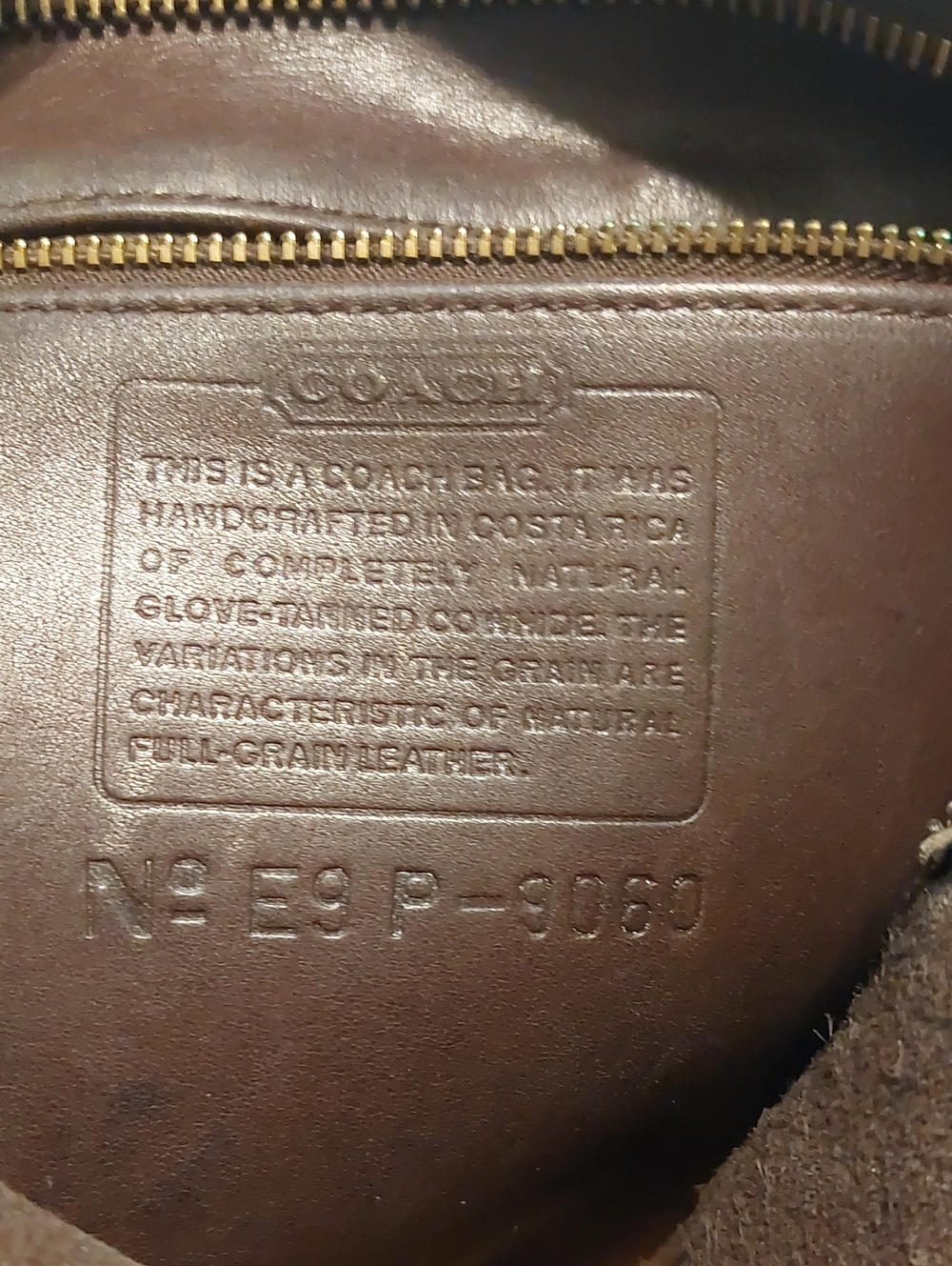 Coach Dark Brown Leather Bucket Crossbody Bag 9060 - Picture 11 of 11